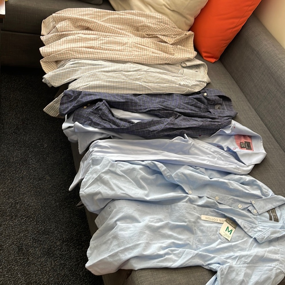 Assorted button up dress shirts all size small dockers gap h&m primark lot